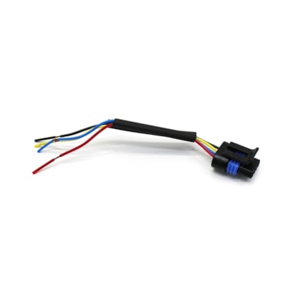 TC CHICOTES | TC1041016 | CHICOTE COM CONECTOR 4 VIAS PARA SENSOR INDUTIVO VELOCIDADE CAMBIO VW (PLUG RETANGULAR) (REPARO RAPIDO)