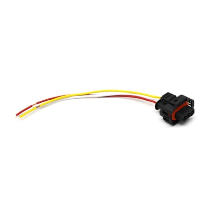 TC CHICOTES | TC106116 | CONECTOR/PLUG/CHICOTE COM FIO 3 VIAS PARA SENSOR PRESSAO RAIL (COM RANHURA APENAS 1 LADO) (REPARO RAPIDO)