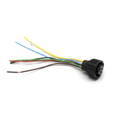 TC CHICOTES | TC1071417 | CONECTOR 7 VIAS PARA CHICOTE FAROL DUPLO RETANGULAR LD/LE MB AXOR (2005 A 2016) (REPARO RAPIDO)