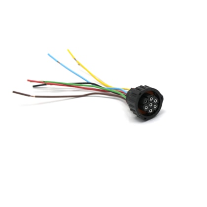 TC CHICOTES | TC1071417 | CONECTOR 7 VIAS PARA CHICOTE FAROL DUPLO RETANGULAR LD/LE MB AXOR (2005 A 2016) (REPARO RAPIDO)