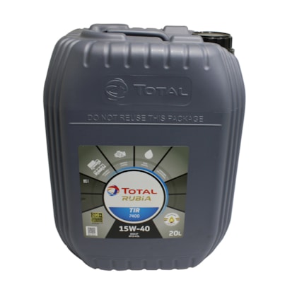 TOTAL LUBRIFICANTES | 176470 | OLEO MOTOR 15W40 CI4 TOTAL RUBIA TIR 7400 - BALDE 20L