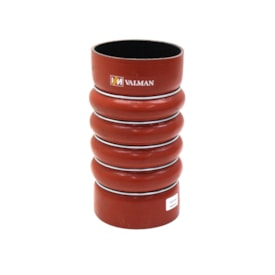 VALMAN | VMM70072 | MANGUEIRA INTERCOOLER MB AXOR 2035/2040/2540/3344/4140 SILICONE VERMELHO 5 ANEIS (101X101X205MM)