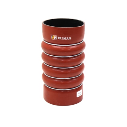 VALMAN | VMM70072 | MANGUEIRA INTERCOOLER MB AXOR 2035/2040/2540/3344/4140 SILICONE VERMELHO 5 ANEIS (101X101X205MM)