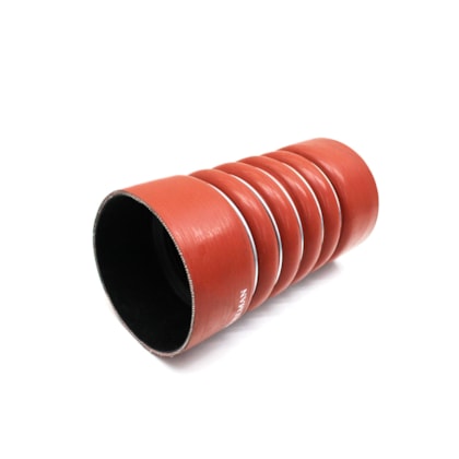 VALMAN | VMM70076 | MANGUEIRA INTERCOOLER 110X110X220MM LADO QUENTE MB 1935/1938/1941/1945/2635 SILICONE VERMELHO 5 ANEIS