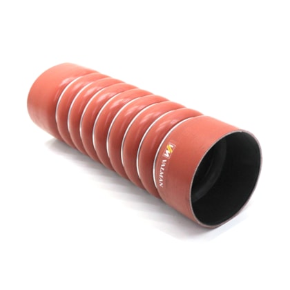 VALMAN | VMM70083 | MANGUEIRA INTERCOOLER 110X110X340MM LADO QUENTE MB 1630 SILICONE VERMELHO 8 ANEIS