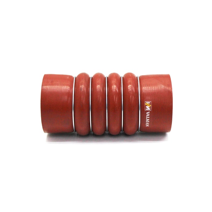 VALMAN | VMM70085 | MANGUEIRA INTERCOOLER 100X100X230MM LADO QUENTE MB O370/O371/1929/1932 SILICONE VERMELHO 5 ANEIS-f9736909-345a-41de-8d1b-2d51b63bcc24