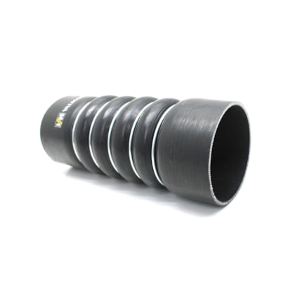 VALMAN | VMM71001 | MANGUEIRA INTERCOOLER 80X85X220MM MB 1618/1620/1621 MOTOR OM366LA PRETA 5 ANEIS (LADO FRIO) (SEM ABRACADEIRA)