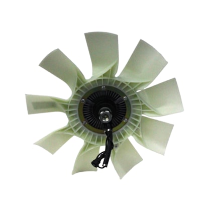 VALPEC | V5179 | CONJUNTO HELICE PLASTICA 9PAS SEM ARO COM VISCOSA COM CHICOTE VOLVO VM330 MOTOR MWM EURO 5 (650MM)