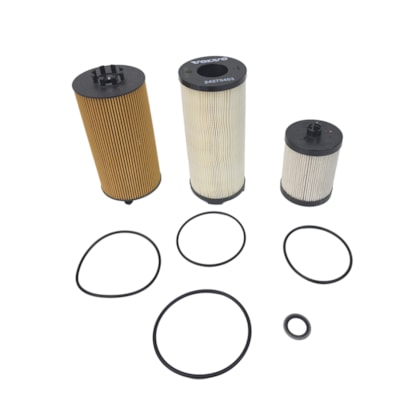 VOLVO | 24265543 | KIT FILTROS LUBRIFICANTE/DIESEL/RACOR VOLVO VM290/VM360 MOTOR D08K EURO 6 (24063084 + 24275477 + 24275463)