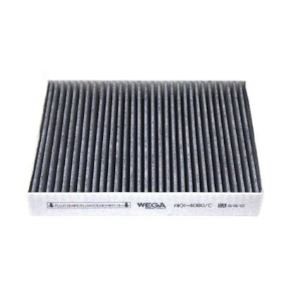 WEGA FILTROS | AKX4080C | FILTRO CABINE/AR CONDICIONADO MAIOR VW NOVO DELIVERY EXPRESS/4150/4160/6160/9170/11180/13180 MOTOR CUMMINS SERIE ISF 2.8/3.8 EURO 5 (35X200X251MM) (COM CARVAO)