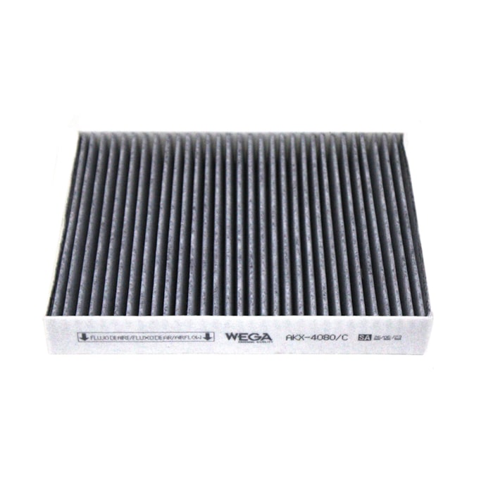 WEGA FILTROS | AKX4080C | FILTRO CABINE/AR CONDICIONADO MAIOR VW NOVO DELIVERY EXPRESS/4150/4160/6160/9170/11180/13180 MOTOR CUMMINS SERIE ISF 2.8/3.8 EURO 5 (35X200X251MM) (COM CARVAO)-c993b430-e2c5-4482-87b4-cfeb5bfee59d