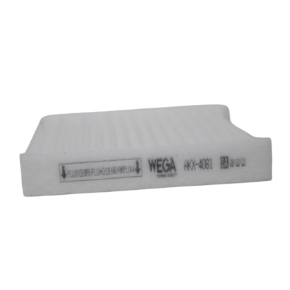 WEGA FILTROS | AKX4081 | FILTRO CABINE/AR CONDICIONADO MENOR VW NOVO DELIVERY 4150/4160/6160/9170/11180/13180 MOTOR CUMMINS SERIE ISF 2.8/3.8 EURO 5 (17X90X100MM) (SEM CARVAO)
