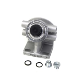 WEGA FILTROS | CBW0009 | CABECOTE COM VALVULA PARA FILTRO DIESEL/RACOR SEPARADOR DAGUA (PF420) MB (COM 2 ENTRADAS E 2 SAIDAS ROSCA M16X1,5) (ROSCA 1-12)