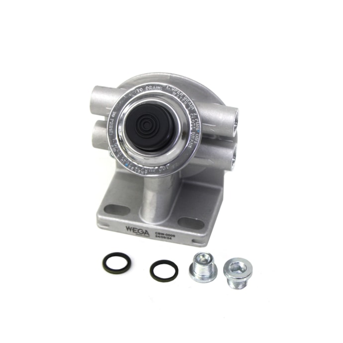 WEGA FILTROS | CBW0009 | CABECOTE COM VALVULA PARA FILTRO DIESEL/RACOR SEPARADOR DAGUA (PF420) MB (COM 2 ENTRADAS E 2 SAIDAS ROSCA M16X1,5) (ROSCA 1-12)-bfdd6197-d25b-4e44-a6eb-a1dceb67a229