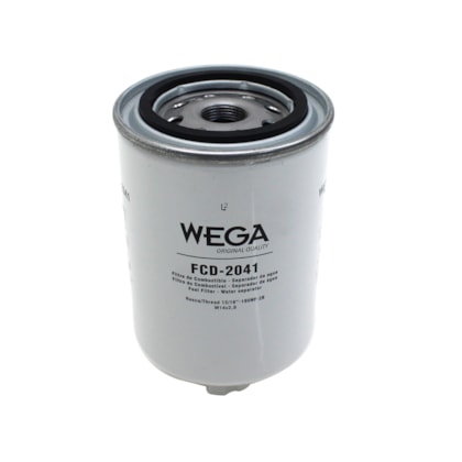 WEGA FILTROS | FCD2041 | FILTRO DIESEL/COMBUSTIVEL FORD/VW MOTOR CUMMINS SERIE B/BT/C (ROSCA 13/16 18F) (SISTEMA DRENO)