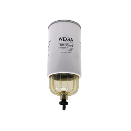 WEGA FILTROS | FCD30913 | FILTRO DIESEL/RACOR SEPARADOR DAGUA MB 1632/1634/1938 SCANIA 112/114/124 (SISTEMA COPO FIXO) (ROSCA 1-14)