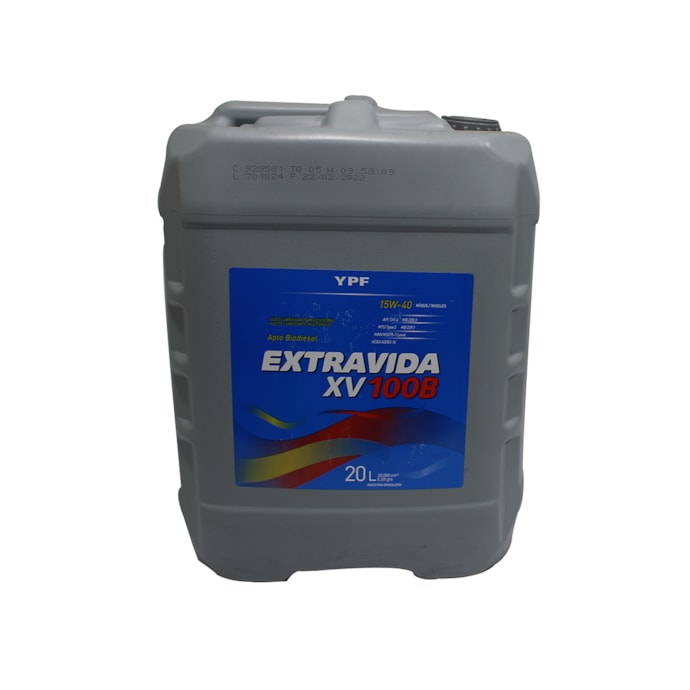 YPF LUBRIFICANTES | 929581 | OLEO MOTOR 15W40 CH4 YPF EXTRAVIDA XV100B 20L-9e9db127-fbdf-44dc-bb61-8980ed8e7599