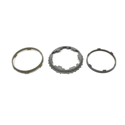 ZF | 0501221536 | CONJUNTO ANEL SINCRONIZADO 1M/2M (1/2) EXTERNO/INTERNO/INTERMEDIARIO | IVECO/MB SPRINTER | CAMBIO ZF 6S480VO (3 PECAS)